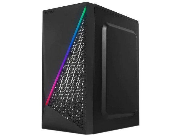 Gabinete Micro Slim Acteck KIOTO GC460, Micro-ATX con fuente de 500W.
