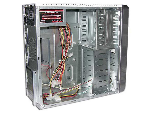 Gabinete Acteck Stuttgart Ivory con fuente de 400W, 20/24 pines, ATX