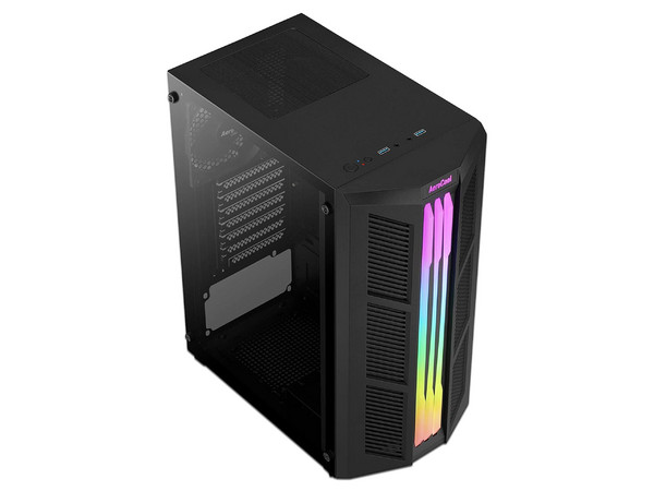 Gabinete  Gamer Aerocool Prime ARGB, Mid-tower,  ATX (No Incluye Fuente de Poder).