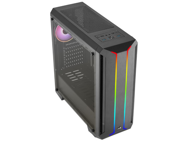 Gabinete Aerocool Skyline ARGB, ATX, No incluye fuente de poder.