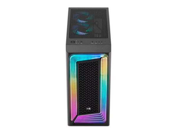 Gabinete AEROCOOL INTERSTELLAR-G-BK-V1, Mid Tower, ATX, No Incluye Fuente de Poder. Color Negro.