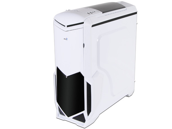 Gabinete Aerocool BattleHawk, ATX, (sin fuente de poder). Color Blanco.