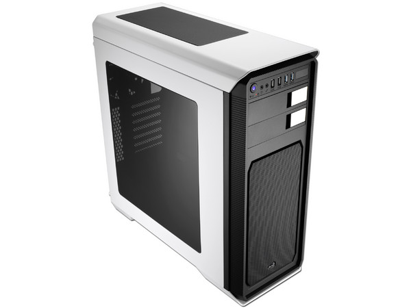 Gabinete Aerocool Aero-800 Mid Tower, ATX (sin fuente de poder). Color Blanco.