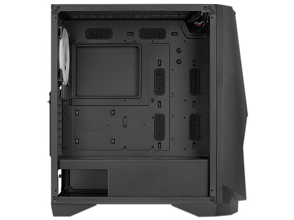 Gabinete Gamer AeroCool Visor, RGB, E-ATX, (no incluye fuente de poder). Color Negro.