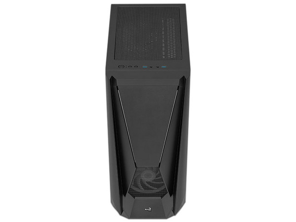 Gabinete Gamer AeroCool Visor, RGB, E-ATX, (no incluye fuente de poder). Color Negro.