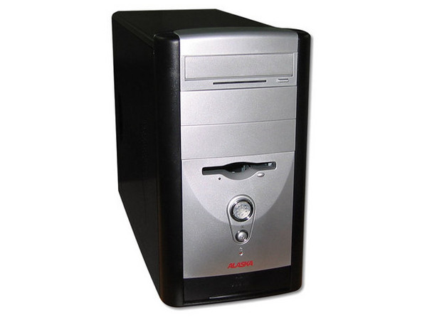 Gabinete ATX Alaska Orca 4 con fuente de 300W, Color Negro con Plateado.