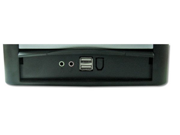 Gabinete ATX Alaska Orca 4 con fuente de 300W, Color Negro con Plateado.