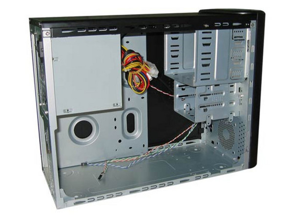 Gabinete ATX Alaska Orca 4 con fuente de 300W, Color Negro con Plateado.