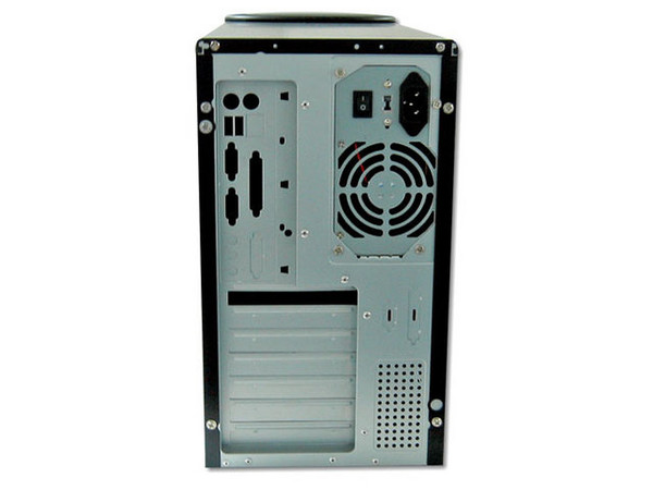 Gabinete ATX Alaska Orca 4 con fuente de 300W, Color Negro con Plateado.