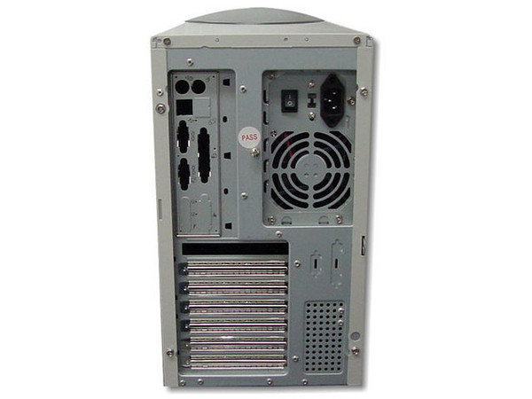 Gabinete Alaska Paxson 4, ATX, Blanco con marco gris