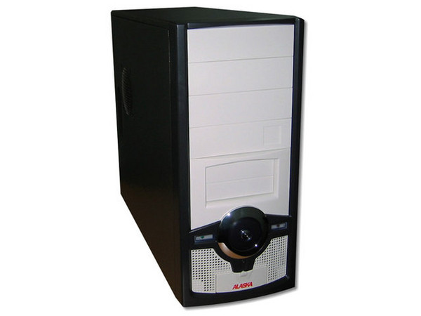 Gabinete ATX Alaska Paxson 5P, con Fuente de 300W, Beige (solo frente)/Negro