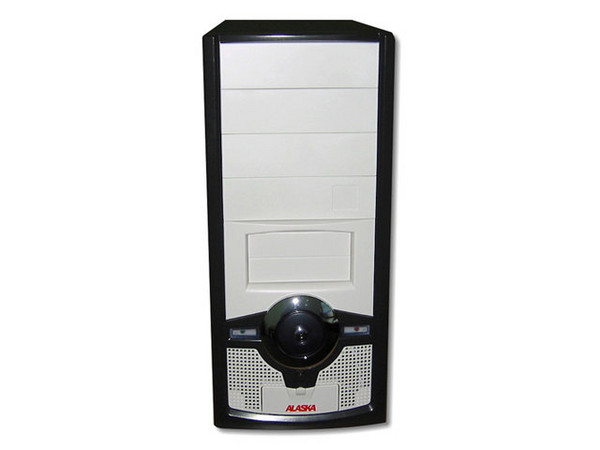 Gabinete ATX Alaska Paxson 5P, con Fuente de 300W, Beige (solo frente)/Negro