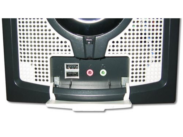 Gabinete ATX Alaska Paxson 5P, con Fuente de 300W, Beige (solo frente)/Negro
