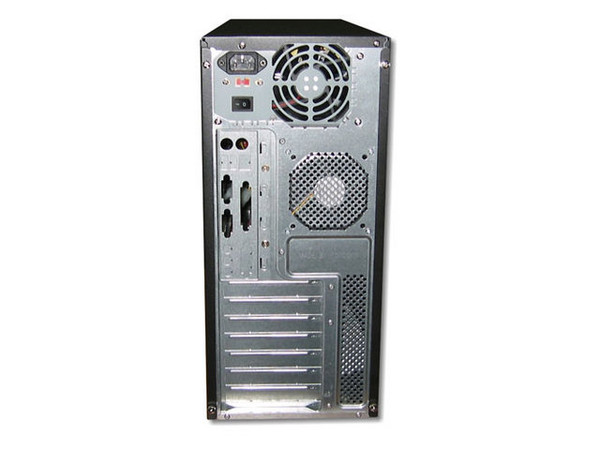 Gabinete ATX Alaska Paxson 5P, con Fuente de 300W, Beige (solo frente)/Negro