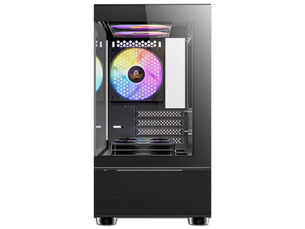 Gabinete Antec CX200M RGB ELITE , Mid-Tower, Micro-ATX, (No Incluye Fuente de Poder), Color Negro.