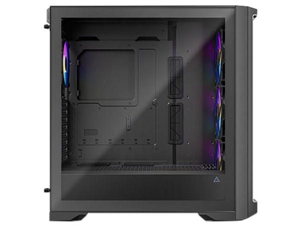 Gabinete Antec Performance 1 FT ARGB Full Tower con Ventana Lateral, 4 Ventiladores Instalados y Soporte para Iluminación RGB. Color Negro.