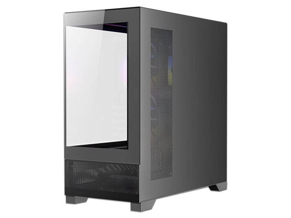Gabinete Mini Tower Antec CX500M ARGB, Compatible con Micro-ATX y ITX, 3 Ventiladores ARGB, No Incluye Fuente, Color Negro.