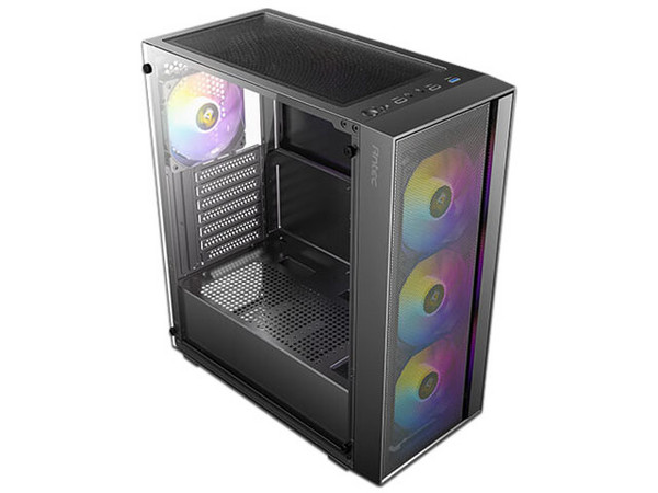 Gabinete Antec AX65, Mid-Tower, Micro-ATX, (No Incluye Fuente de Poder), Color Negro.