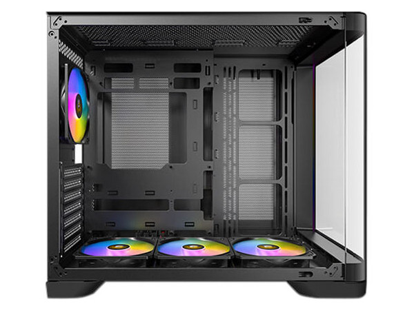 Gabinete Antec C5 CURVE ARGB. Mid Tower, ATX, Incluye 4 Ventiladores 120mm, (No incluye fuente de poder), Color Negro.