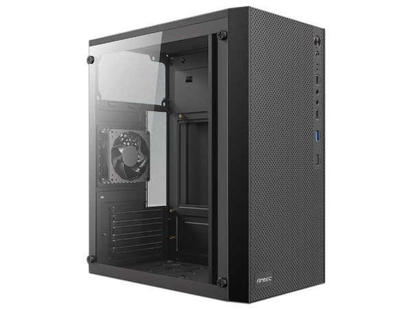 Gabinete Antec ST10M TG, Mini-Tower, ITX, (No Incluye Fuente de Poder), Color Negro.