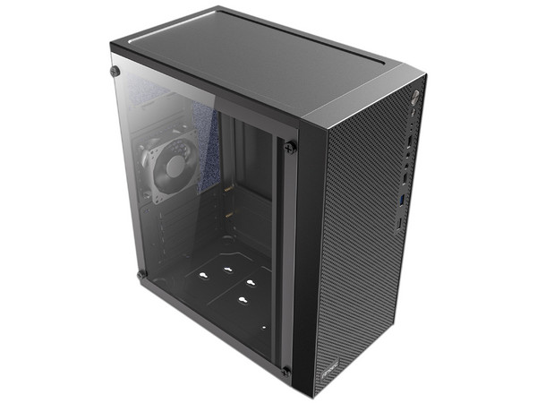 Gabinete Antec ST10M TG, Mini-Tower, ITX, (No Incluye Fuente de Poder), Color Negro.