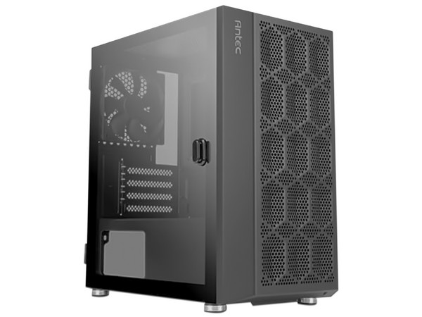 Gabinete Gamer Antec NX200M RGB, Mini-Tower, Micro-ATX (Sin fuente de poder). Color Negro.