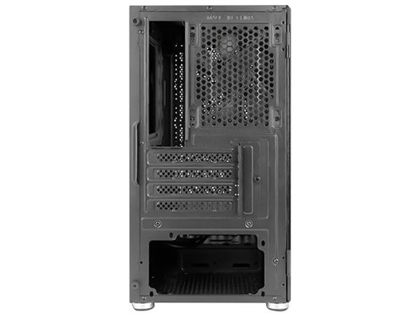 Gabinete Gamer Antec NX200M RGB, Mini-Tower, Micro-ATX (Sin fuente de poder). Color Negro.