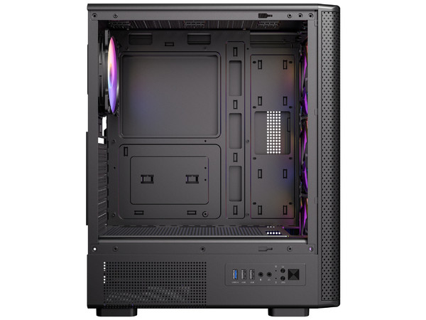 Gabinete Antec VX310 ARGB, Mid Torre, ATX, Incluye 4 Ventiladores de 120mm, (No incluye fuente de poder). Color Negro.