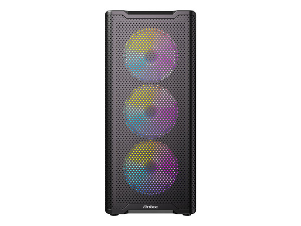 Gabinete Antec VX310 ARGB, Mid Torre, ATX, Incluye 4 Ventiladores de 120mm, (No incluye fuente de poder). Color Negro.