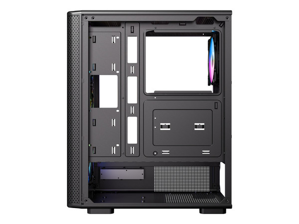 Gabinete Antec VX310 ARGB, Mid Torre, ATX, Incluye 4 Ventiladores de 120mm, (No incluye fuente de poder). Color Negro.