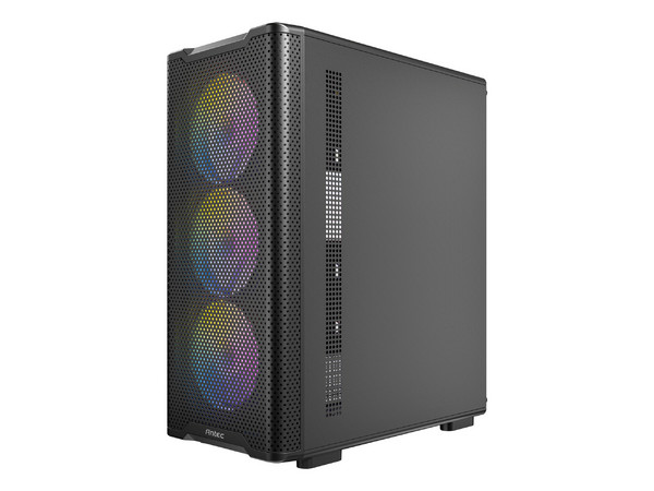 Gabinete Antec VX310 ARGB, Mid Torre, ATX, Incluye 4 Ventiladores de 120mm, (No incluye fuente de poder). Color Negro.
