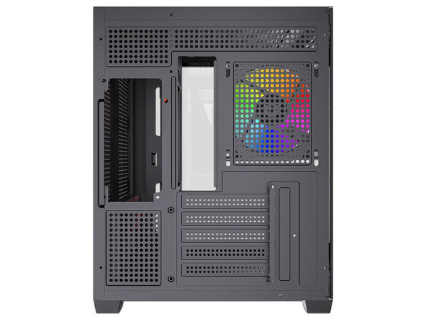 Gabinete BALAM RUSH Tank Core Pro GI925, Mid Tower, Micro-ATX, Incluye 3 Ventiladores de 120mm, Panel de Cristal, No Incluye Fuente de Poder. Color Negro.
