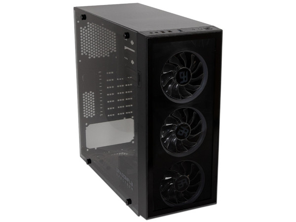 Gabinete Gamer Balam Rush Spectrum Dragonfly  Mid-Tower, ATX ,  RGB  (sin fuente de poder). Color Negro.