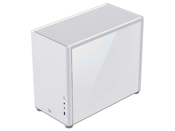 Gabinete Balam Rush Eris Frost, Mini-ITX, Cristal Templado, (No incluye fuente de poder). Color Blanco.