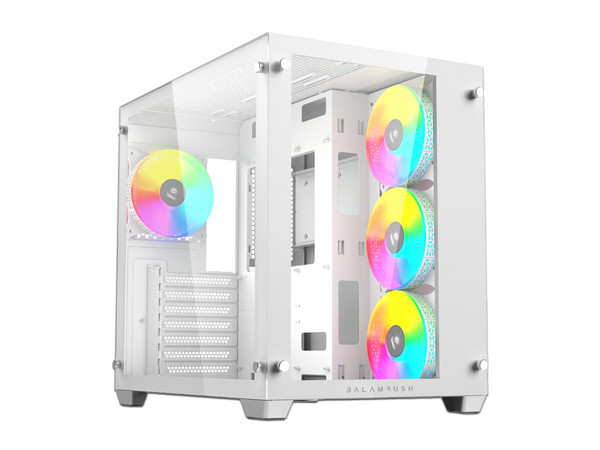Gabinete Gamer Balam Rush Tank Pro GM930, ATX, RGB, (No incluye fuente de poder), Color Blanco.