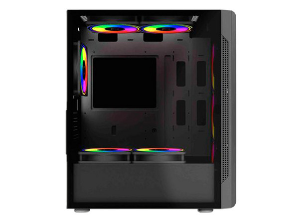 Gabinete Balam Rush Dragonfly Perform Crystal GM590CB, Mid-Tower, ATX, (No Incluye Fuente de Poder). Color Negro.