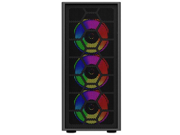 Gabinete Balam Rush Dragonfly Mesh, ATX, (no incluye fuente de poder). Color Negro.