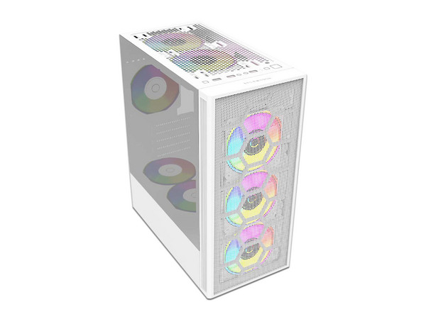 Gabinete Gamer Balam Rush DragonFly II Mid-Tower, ATX, Blanco (No incluye fuente de poder).