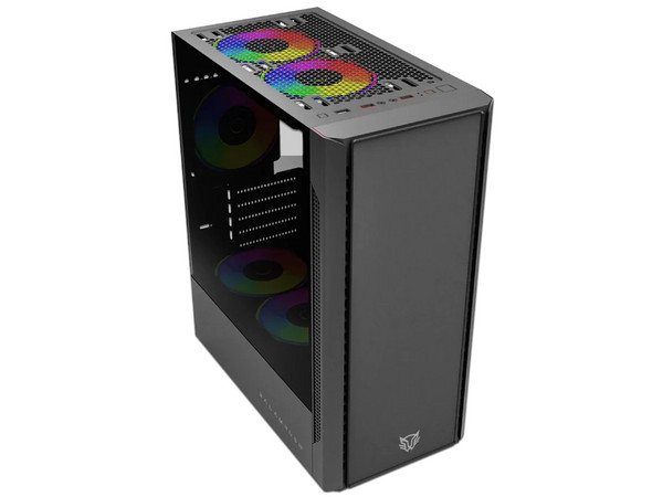 Gabinete BALAM RUSH NYX GI730, Mid Tower, Micro-ATX, No Incluye Fuente de Poder. Color Negro.