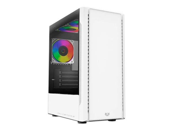Gabinete Gamer BalamRush Nyx Max, Micro-Tower, Micro-ATX (Sin fuente de poder). Color Blanco.