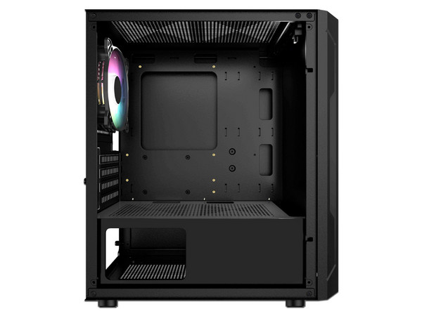 Gabinete Balam Rush Artic, Micro-ATX, Micro Tower, (no incluye fuente de poder). Color Negro.