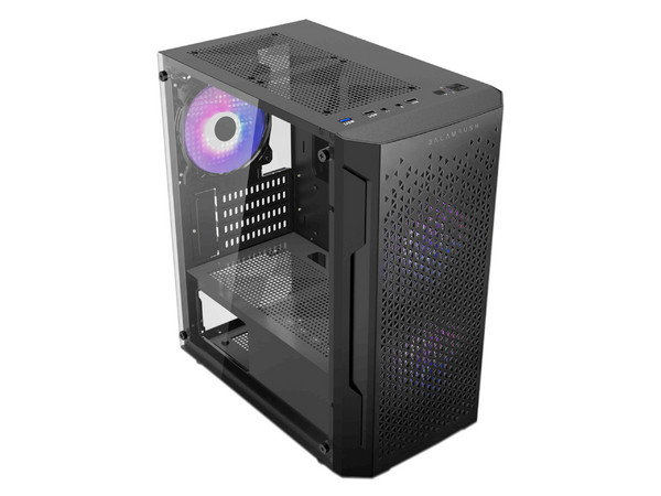 Gabinete Balam Rush Artic, Micro-ATX, Micro Tower, (no incluye fuente de poder). Color Negro.
