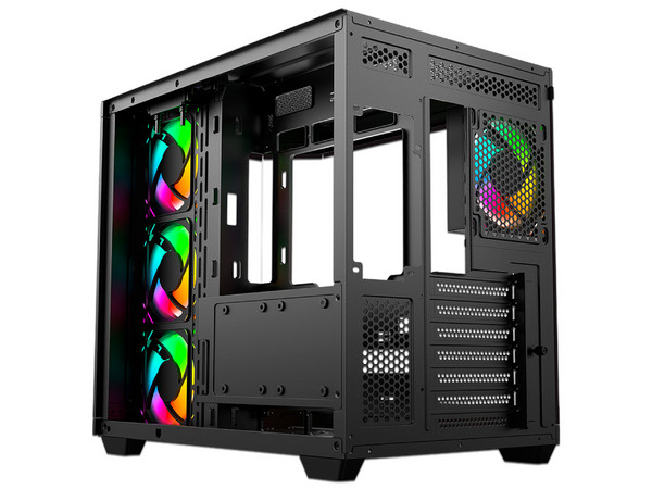 Gabinete Gamer Balam Rush Tank Master 9600TB, Mid-Tower, ATX (Sin fuente de poder). Color Blanco/Negro.
