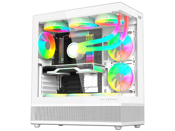 Gabinete Gamer Balam Rush Tank Super 9200TB, Mid-Tower, ATX, (No Incluye Fuente de Poder), Color Blanco.