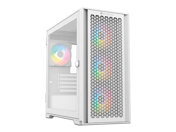 Gabinete Gamer Balam Rush Carbono Twin Mate 6000, Micro-ATX, (No incluye fuente de poder). Color Blanco.