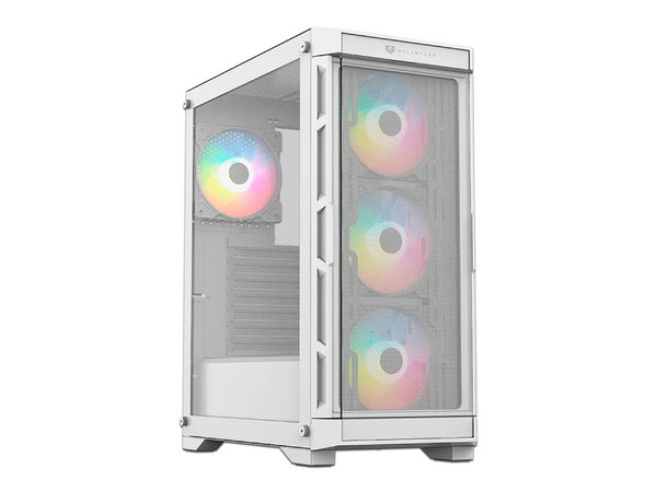 Gabinete Gamer Balam Rush Carbono Twin Mate 5000, Mid-Tower, ATX (Sin fuente de poder). Color Blanco.