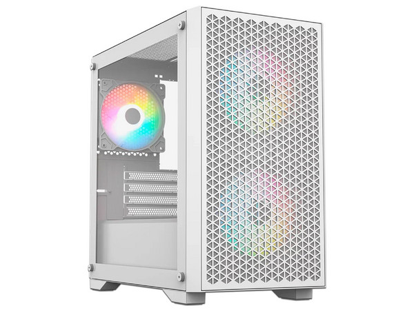 Gabinete Balam Rush Carbono AirCool 4000A, Mini-Tower, Micro-ATX, (No Incluye Fuente de Poder), Color Blanco.