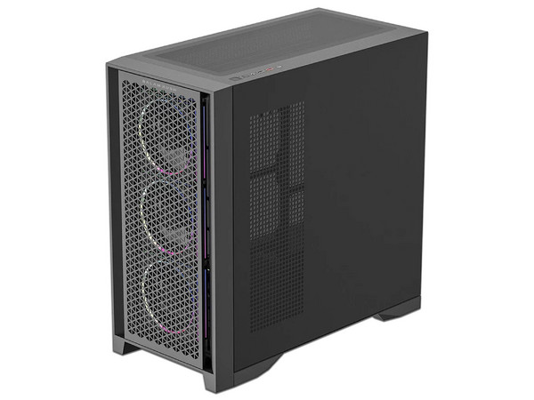 Gabinete Gamer Balam Rush Polar Twin Mate 9900, Mid Tower, ATX (Sin fuente de poder), 5 x 120mm. Color Negro.