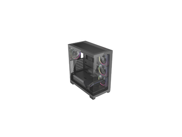 Gabinete Gamer Media Torre Tank Polar 7900 de Balam Rush, ATX, Paneles de Cristal, Color Negro.
