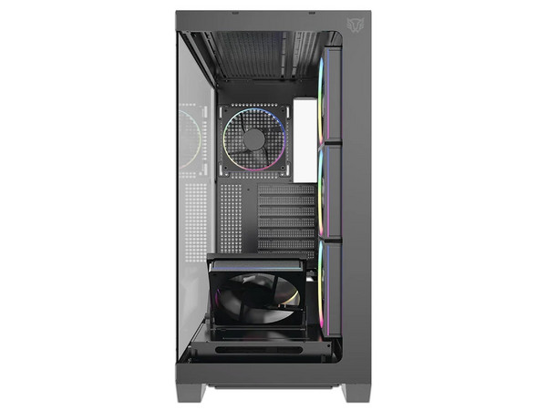 Gabinete Gamer Media Torre Tank Polar 7900 de Balam Rush, ATX, Paneles de Cristal, Color Negro.
